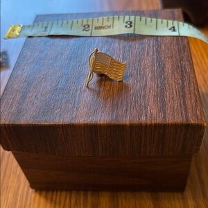 Michael Anthony 14K Gold and Silver American Flag God Bless America Pin